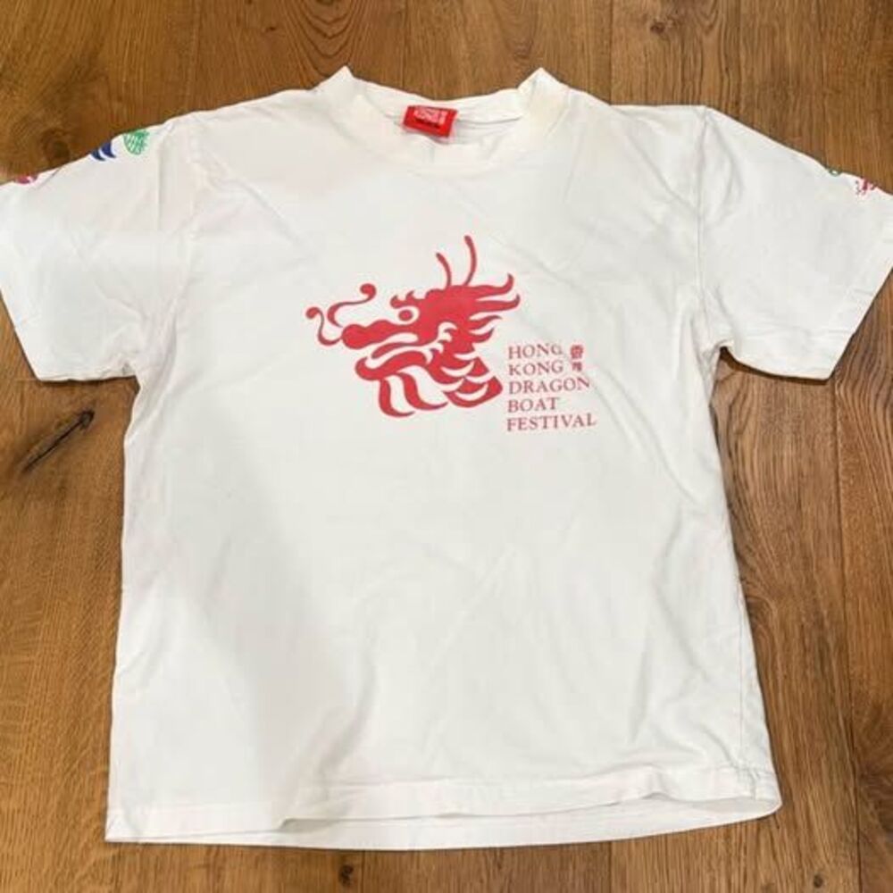 Vintage Hong Kong Dragon Boat Festival Graphic T-Shirt small